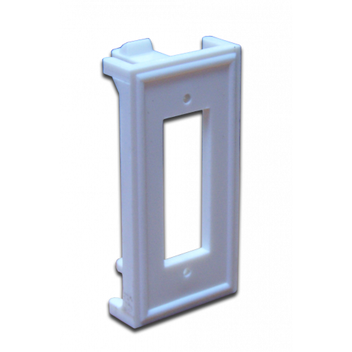 22.5х45 insert for duplex fiber optic adapter, white